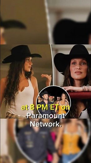 Bella Hadid Surprises Fans with 'Yellowstone' Cameo Alongside Boyfriend #american #model #fans