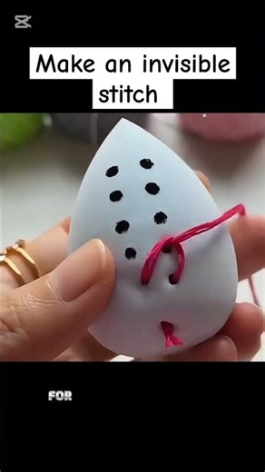 Make an invisible stitch #sewing #shorts