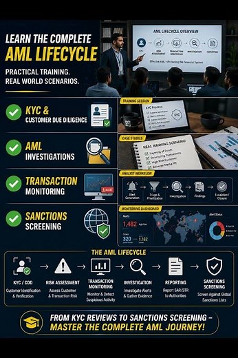 Don't miss our new AML/KYC training batch! #aml #kyc #training