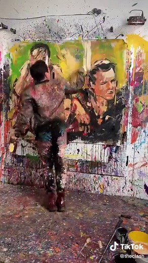 @Dave Sharp Art recreating #TheClash's Combat Rock artwork in a spectacular way. #ShouldIStayOrShouldIGo #art #Paint #speedpainting