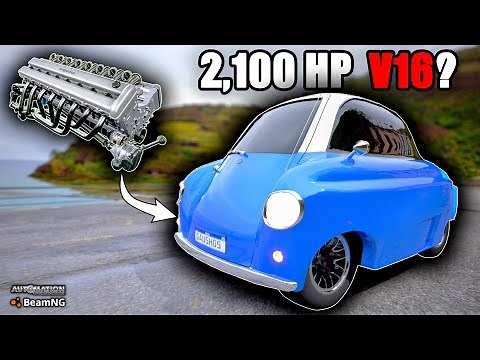 Fitting the Biggest Engine in the Smallest Car! | Automation Game & BeamNG.drive