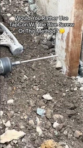 Hammer Nails Through Concrete With This Method! | Pinch Nail Vs Tapcon | #concreteworks 💯🫡