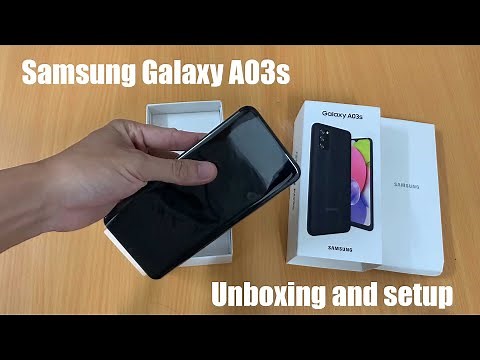 Samsung Galaxy A03s Unboxing and Setup | Awesome Black