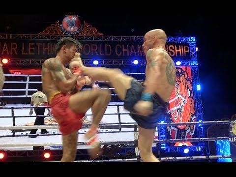 World Lethwei (Burmese Bareknuckle Boxing) Championship Fight I Victor Hugo Nunes