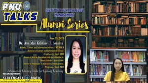5.4K views · 216 reactions | Dr. Ana Mae Kristine H. Lozanta Faculty, Library and Information Science, PNU SIKM Bachelor of Library and Information Science (Cum Laude) Batch 2002 Master of Arts in Education with specialization in Library Science - Batch 2008 Doctor of Philosophy in Educational Management Programs - Batch 2017 Topic: Information Literacy Skills for Lifelong Learning | Philippine Normal University | Facebook