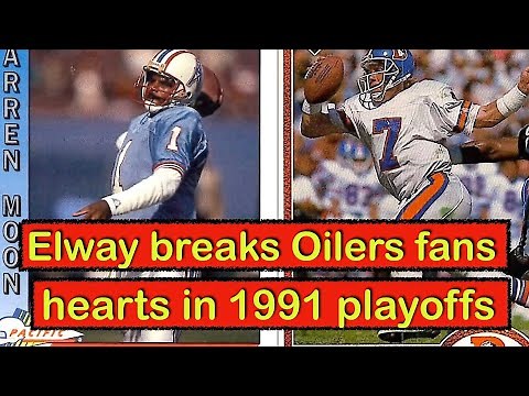 JOHN ELWAY comeback vs. the OILERS in the '91 playoffs (Classic Feature)