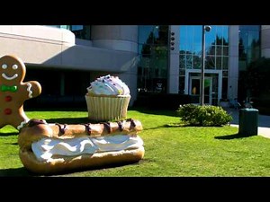 Paying homage to the Android statues