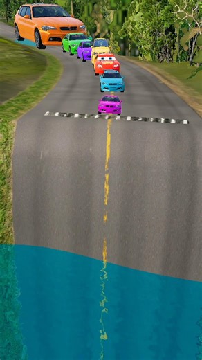 Small Cars to Big Cars vs Speed Bumps #beamngdrive #shorts #car #viral