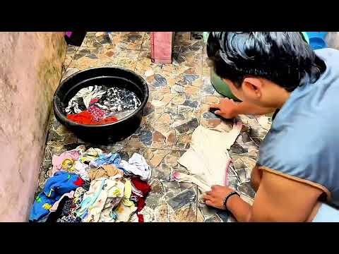 Relaxing ASMR Washing Baby Clothes | Gentle Hand Wash & Water Sounds