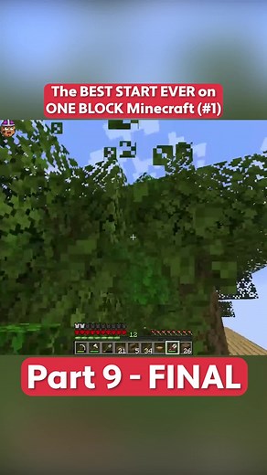 the best start ever on one block minecraft #minecraft #hardcore #letsplay #fyp