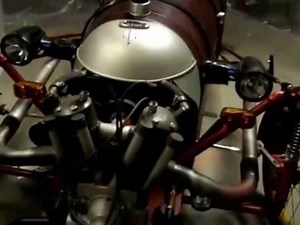 A Morgan 3 wheeler replica ,home made velomobile " The Burke"