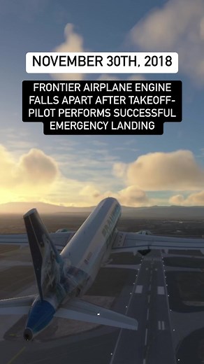 528K views · 4.9K reactions | FRONTIER AIRPLANE ENGINE FALLS APART AFTER TAKEOFF- Pilot Performs successful Emergency #atc #aviation #plane #pilot #airplane #avgeek #airport #documentary #sky | Flight Simulator Fantasy | Facebook
