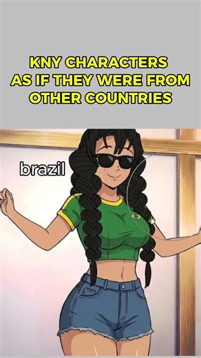 KNY characters if they were from other countries. #kny #knyoc #demonslayer #draw #art