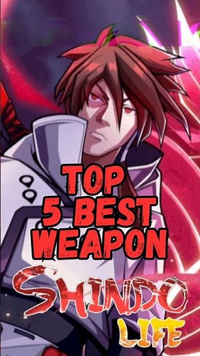 Top 5 BEST Weapons in Shindo Life Update 249 🔥 #Shorts