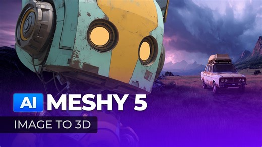 Must-try 3D AI platform (Meshy 5 tutorial)