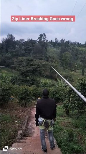 Zip Liner Breaking Goes wrong #zipline #sports #shorts # trendings #viral #viralvideo