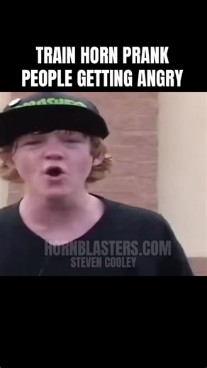 Train horn prank people getting angry #trending #viral #shorts #lol #karen #comedy #lol #angry