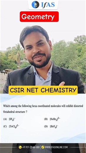 Geometry l Chemistry Bonding l CSIR NET Chemistry l IFAS