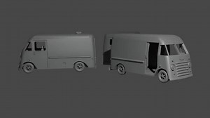 HO Scale 1961 Grumman Olson Kurbside Work Van - 3D Printed - Model Train or Diorama - Etsy