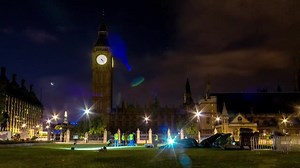 Watch a stunning time-lapse video of the TARDIS being set up in front of Big Ben to promote the new series of Doctor Who, with cameos from Peter Capaldi and Jenna Coleman. | BBC One