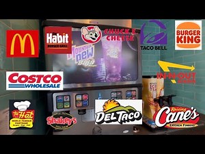 Mega Soda Refill Compilation POV ASMR Getting Drinks at Soda Fountain Machine Fun Relaxing Video