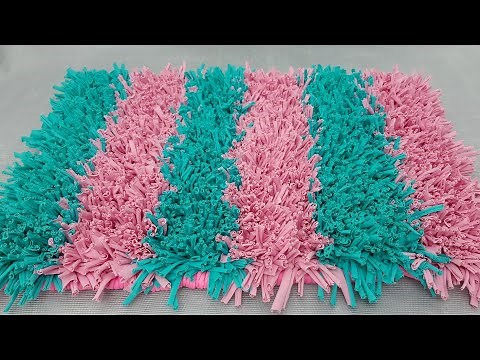 (español) ALFOMBRA de Trapillo. DYE.