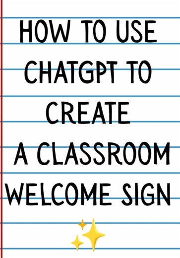 Use ChatGPT to create a themed classroom welcome sign! 🐴🌾 Add your welcome message, theme, school graphics, and printable size to make it classroom ready. #TeacherTok #ChatGPTForTeachers #ClassroomWelcome #FarmTheme #iTeach2