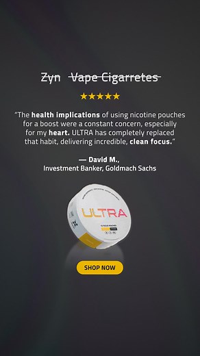 FOCUS RESPONSIBLY Ultra pouches feature potent, powerful, and science-backed nootropics for optimizing cognitive performance: 🌀 Flow State 🧠 Mental Clarity 🔥 Sustained Energy 💪 Enhanced Willpower | Ultra Pouches