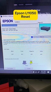 13K views · 96 reactions | How to reset Epson L11050 maintenance box. #printing #epson #tutorials #digitalprinting #reset #reelsfacebook | Wiewiw Sideline Boy | Facebook