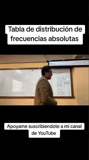 Tablas de distribución de frecuencias absolutas #estadistica #curso #tabladedistribución #frecuencia