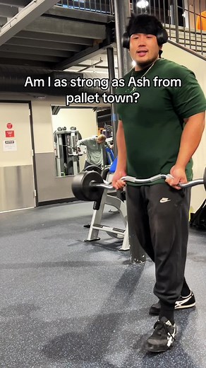 Ash is the ultimate sleeper build, I can barely keep up.. #Fitness #workout #lifting #pokemon #foryou #gym