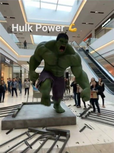 Hulk escapes by breaking the cage. #hulk