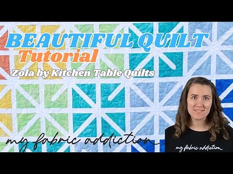 ✨ Zola Kitchen Table Quilt Tutorial | Pre-Cut Quilt Kit by My Fabric Addiction