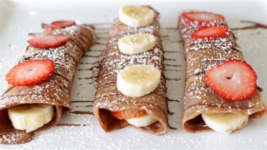 A party in your mouth! 4 ingredient Nutella crepes recipe