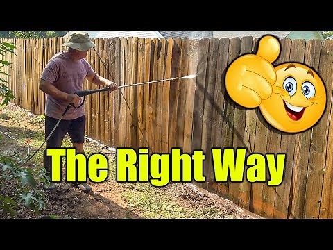 Pressure Washing Fence