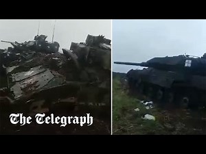 Russia releases footage allegedly showing 'trophy' abandoned western tanks