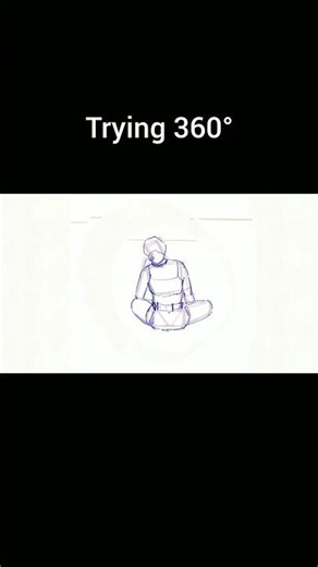 Day 12 of Learning 360° Drawing… Still Struggling 😵‍💫