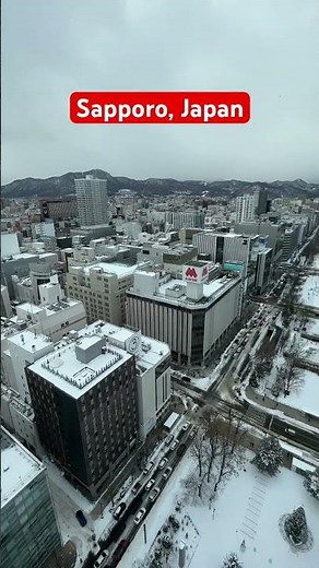 Winter Wonderland Panorama: The View from Sapporo TV Tower