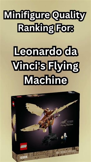 Leonardo da Vinci flying machine LEGO minifigure quality. #lego #legosets #afol #leonardodavinci