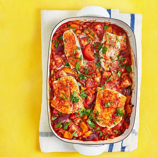 Cod and Spicy Beans Recipe