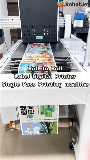 Roll to Roll Label Digital Printer,Single Pass Printing Machine