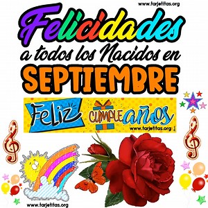 3.3M views · 126K reactions | En septiembre cumple años    la Gente mas Hermosa!Felicidades a Aquellas Personas que cumplen años en este mes de Septiembre, Dios los Bendiga藍 #CumpleañosSeptiembre #HappyBirthday #Happy #Felicidades #VideosdeCumpleaños | Tarjetitas.org | Facebook