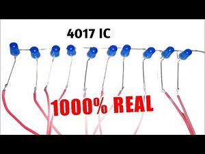 how to make led chaser with 4017 ic