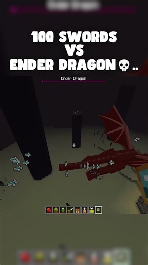 Can 100 Alive Minecraft Swords BEAT An Ender Dragon???