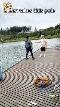 Karen Steals Kid’s Fishing Pole Then Sprints When Cops Are Mentioned. Via @beaver_state_anglers | IG