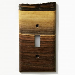 Live Edge Black Walnut Toggle Cover Plate - Etsy