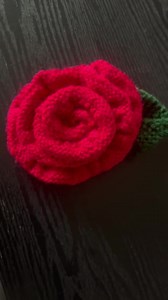 Rose and Leaf Knitting Pattern - Etsy