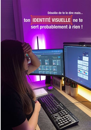 Une identité visuelle sans suite, c’est comme acheter une belle voiture et la laisser au garage 😅 Je vois ça souvent ! Un logo tout beau, tout neuf. Une charte graphique nickel. Des couleurs cohérentes. Et puis, plus rien… Pas de site internet, Des réseaux sociaux qui ne reflètent pas la nouvelle image, Des supports prints qui datent d’avant la refonte. Sache que l’identité visuelle est le point de départ. Pas la destination finale ! Une belle identité qui ne s’applique nulle part, ça ne génère