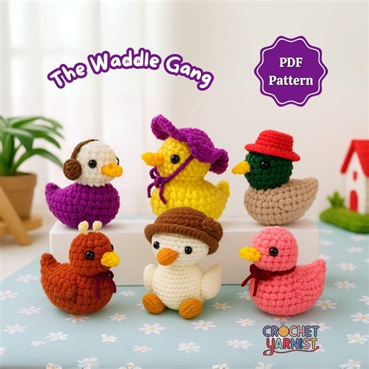 No Sew Rubber Duck Crochet Pattern 6-in-1 Cute Duck Amigurumi Tutorial | No Sew Amigurumi Crochet Plushie Fast 30 Minutes Pattern - Etsy
