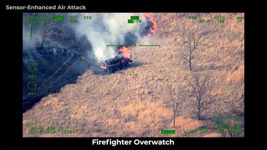 Hummingbird Fire drone footage